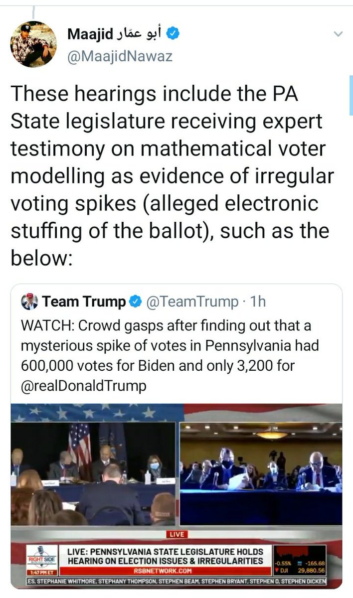 It's a basic point of fact that this is *not* a hearing of the PA state legislature. (Guiliana/Trump campaign, the GOP have hired a hotel room to hold an event of their own). I don't see how somebody who wants to maintain status as a broadcaster/journalist could not know that