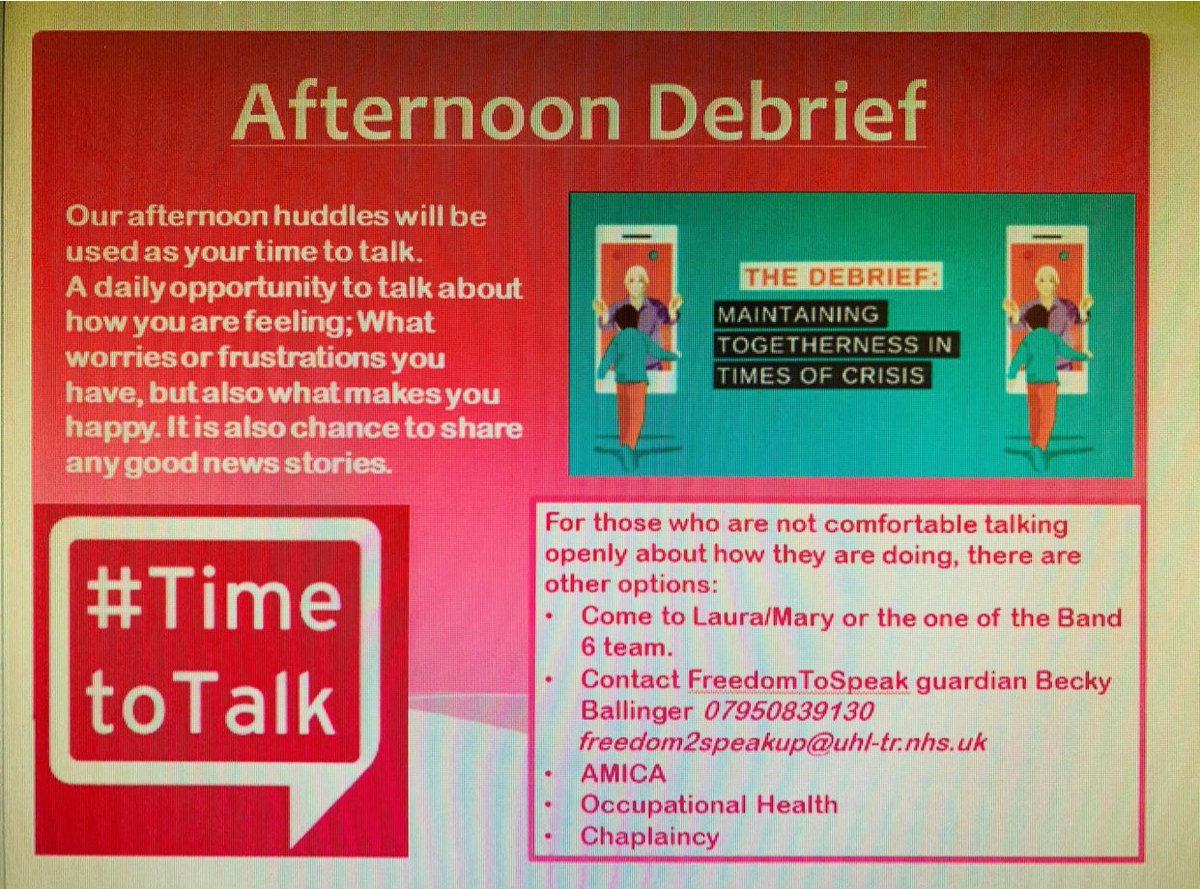 Well done @CCUGLENFIELD so important. @UHLRRCV @UHLsue_mason @linseymilnes @ODUHL2 @Leic_Chaplaincy @Leic_hospital @BecHarris16