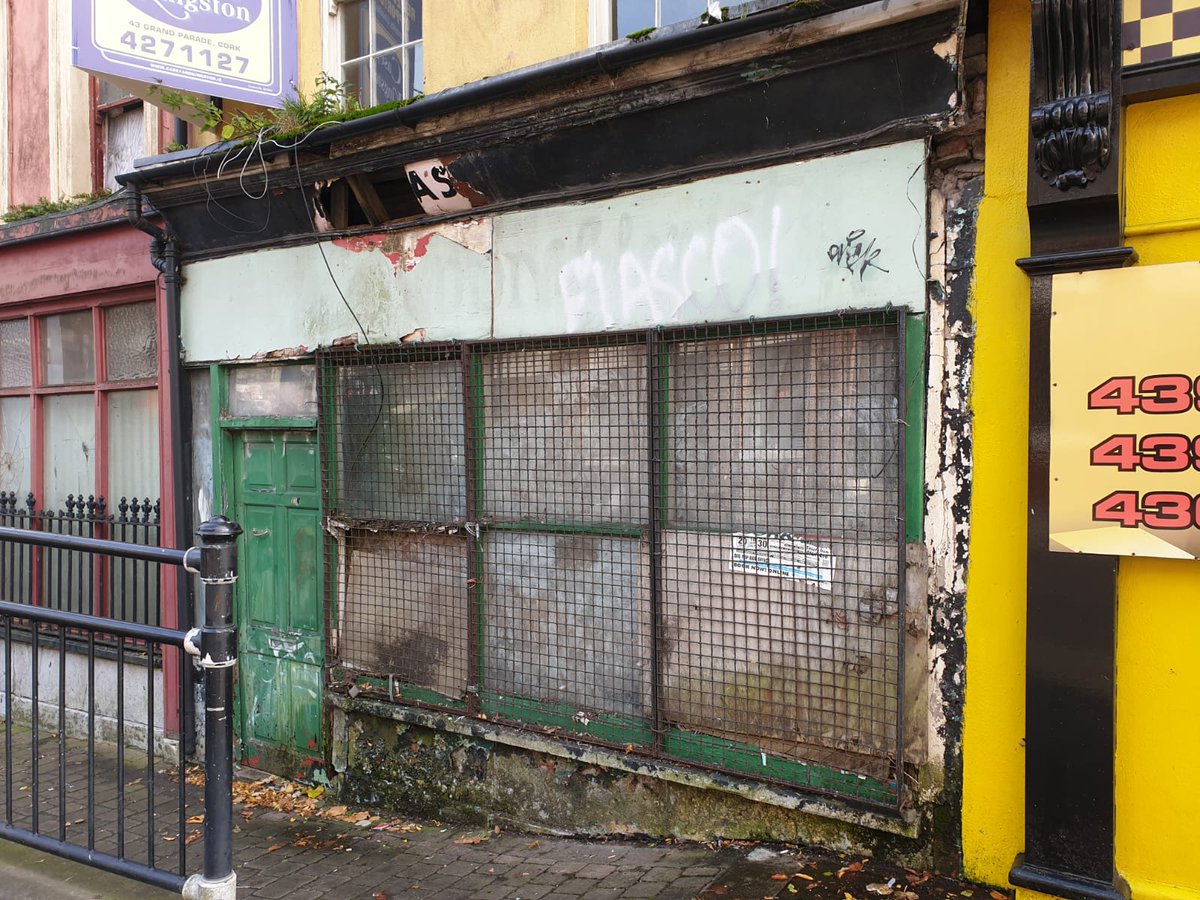 another beautiful building designed to last, yet sadly left to decay in Cork city centreon derelict site & up for sale now so it gets an owner who respects its character & heritage valueimage RHS, 2009 & 2014  @googlemapsNo.191  #regeneration  #economy  #HousingForAll  #place