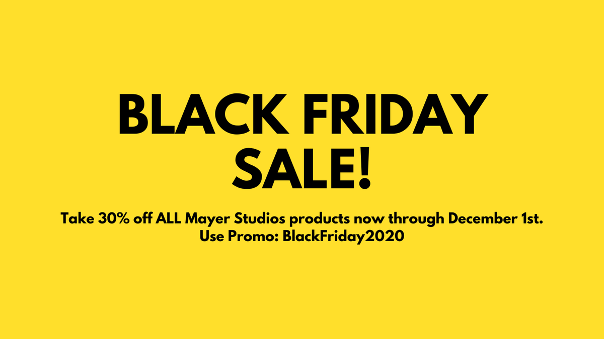 mayerdevstudios's tweet image. The holidays are going to be different his year... So is Black Friday. Stay home, stay safe, and take 30% off ALL Mayer Studios products thru December 1st. Enter the code BlackFriday2020 at checkout. Shop now at: bit.ly/39hLvDc
#BlackFriday #made4fitbit #Sale