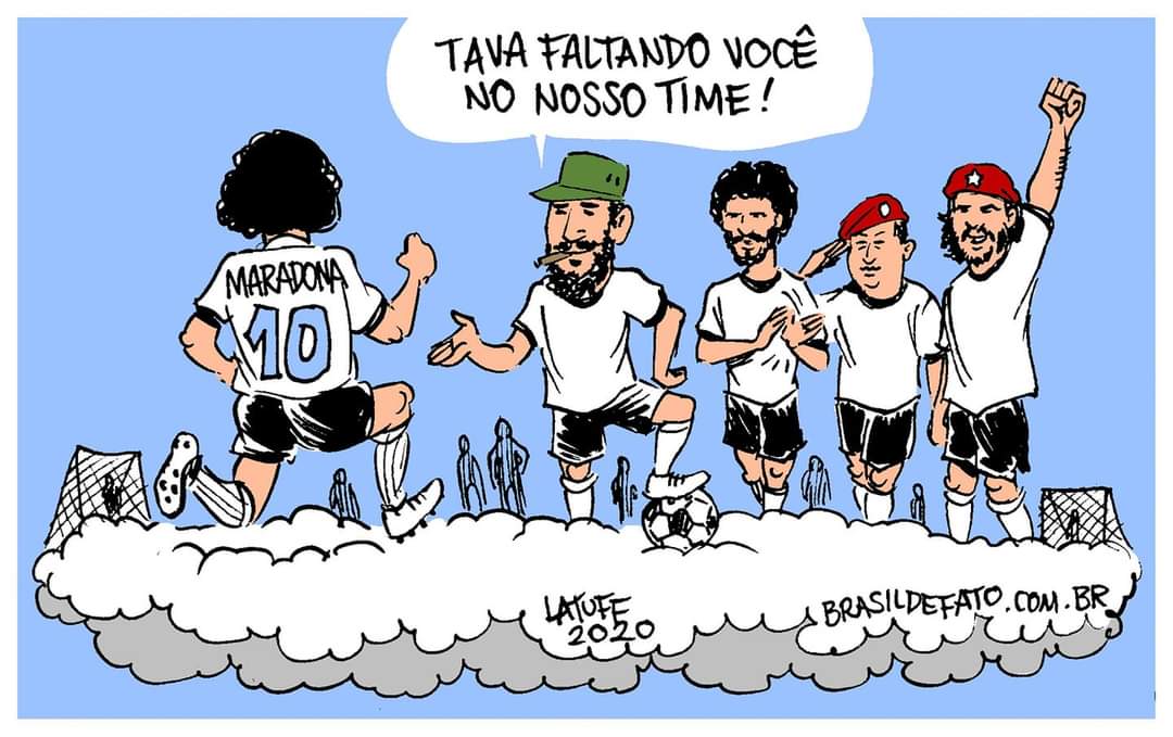 jkoshow's tweet photo. Chegou mais um craque: #Maradona #FidelCastro #Sócrates #CheGuevara #HugoChaves https://t.co/j3vvIa4kkN