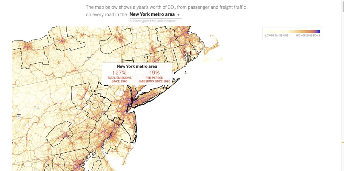 At  @NYTClimate, we've been writing for a while now about automotive emissions as a major issue for air pollution and public health  https://www.nytimes.com/interactive/2019/10/10/climate/driving-emissions-map.html