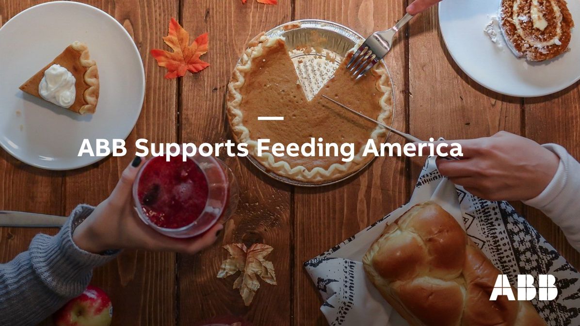 ABBNorthAmerica's tweet photo. Food insecurity is at the forefront of our minds this season of giving. Now more than ever, hunger is affecting our communities. ABB is a proud supporter of Feeding America. https://t.co/7VKHejhXq4

#ABBgives #GiveThanks https://t.co/DhVTJR7FFQ