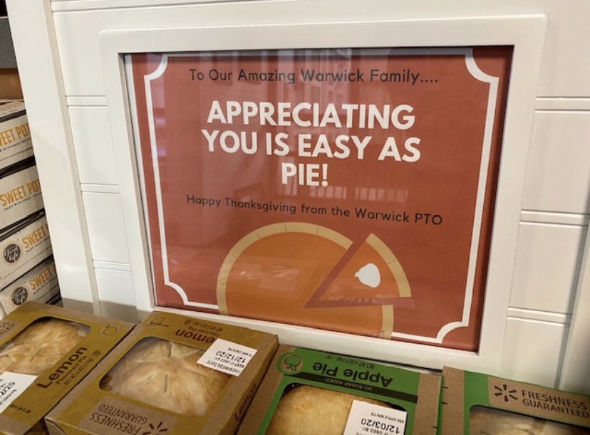 Of the many things to be grateful for this year (&amp; always), our PTO is at the top of the list. Bulletin boards, surprises, &amp; always showing their sincere appreciation for us. We are the luckiest, having our PTO’s genuine care &amp; constant support. 𝒯𝒽𝒶𝓃𝓀 𝒴𝒪𝒰! <a href="/CBWarwickElem/">Warwick Elementary School CBSD</a>