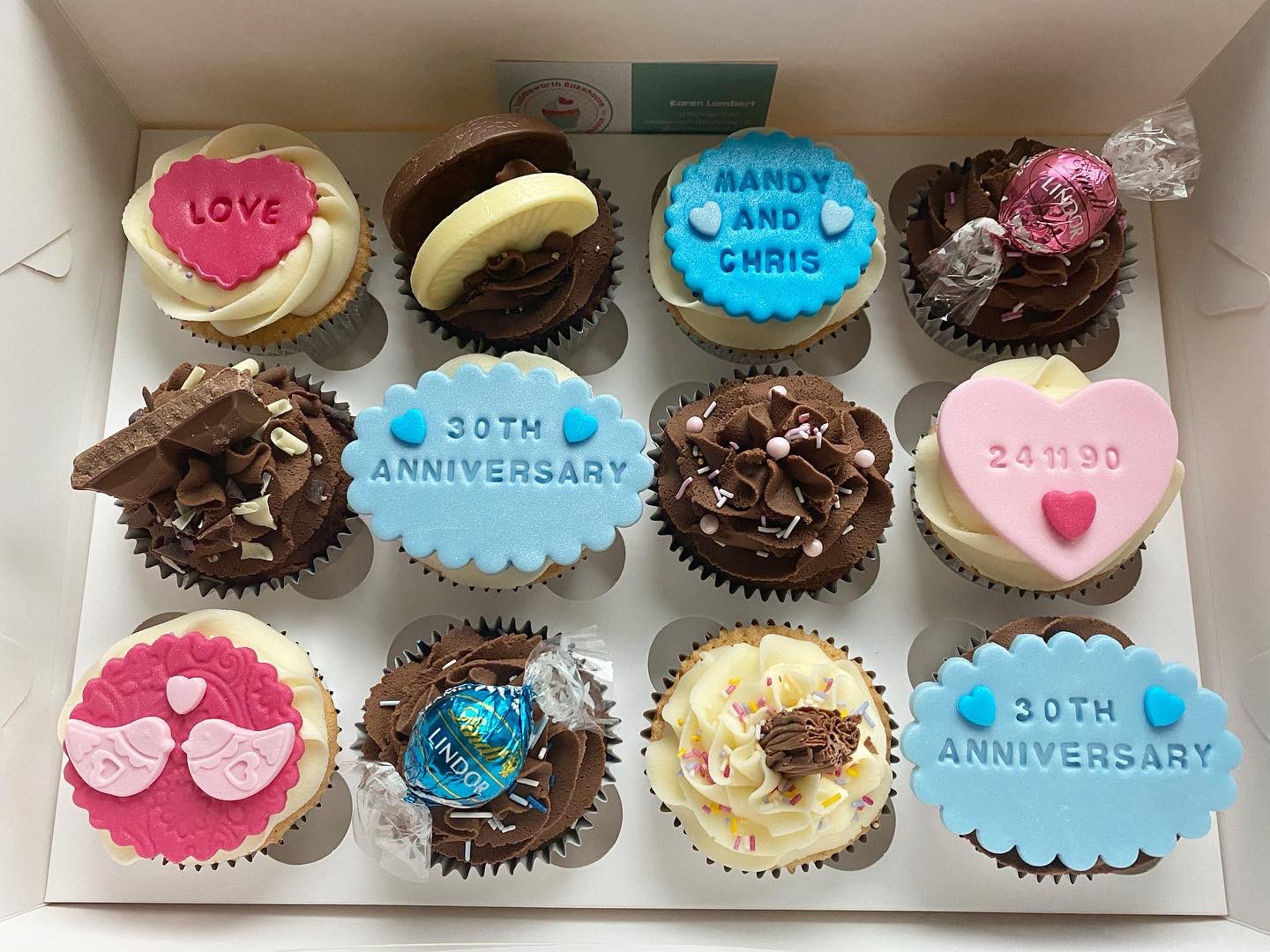 Wedding Anniversary Cupcake Ideas 25th Anniversary Cupcake Toppers