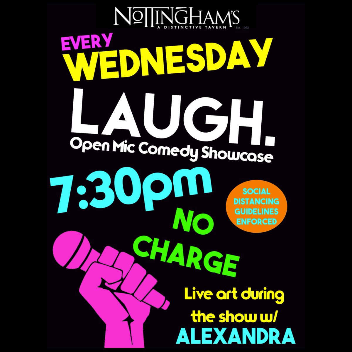 NottinghamsMD's tweet image. We have two events on the schedule for this evening:

Night Before Thanksgiving Karaoke starting at 6:00pm.

Comedy Night starting at 7:30pm (in our back event room).

#HoCoMD #HoCoEvents #HoCoMusic #HoCoComedy #ColumbiaMD