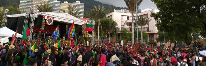 Se inauguró en Bogotá la Casa de Pensamiento del CRIC. <a href="/CricDdhh/">Jhoe Sauca G.</a> 
#CRICnacional <a href="/CRIC_Cauca/">Consejo Regional Indígena del Cauca (CRIC)</a> <a href="/GuardiaIndigena/">Guardia Indígena</a>.
En palabras del mayor <a href="/Nasaquina/">Nasa</a> inician un camino confederado como Pueblos ancestrales.