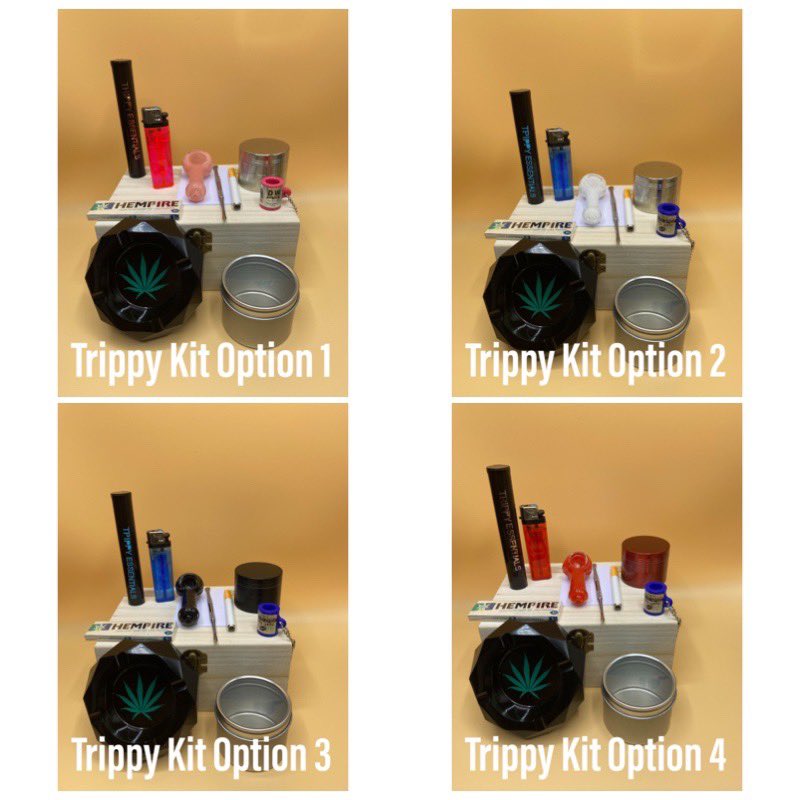 Trippyessential's tweet photo. For all of my smokers, I have ALL the essentials you need to get a little trippy @Trippyessential is home of the trippy essentials kit! Everything you need in one convenient box. Currently doing 30% your whole purchase until December 7!! Go to https://t.co/6PVJ5CUuNx or DM!! https://t.co/8xi3b5Q9h3