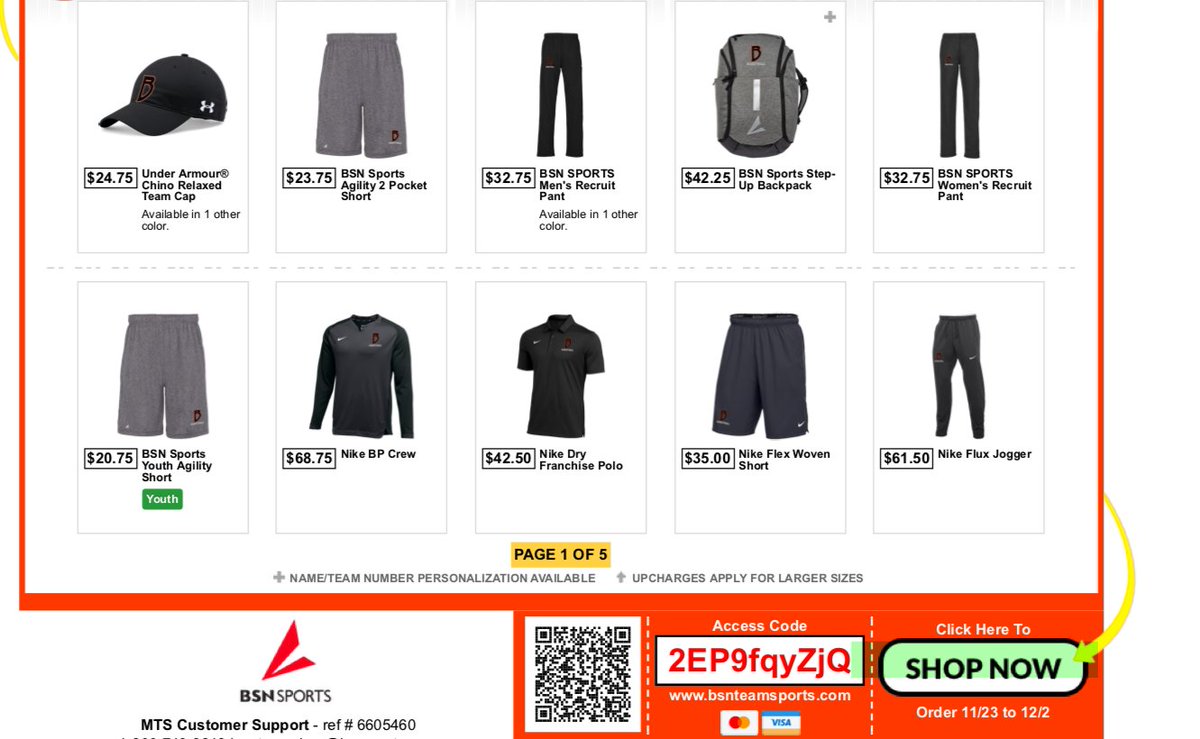 BHS_GBBALL's tweet photo. Please help support our program by purchasing fan shirts and spirit wear!! Stores close 12/2! Thank you so much!! GO DEMONS https://t.co/SgVkCQmIZj
