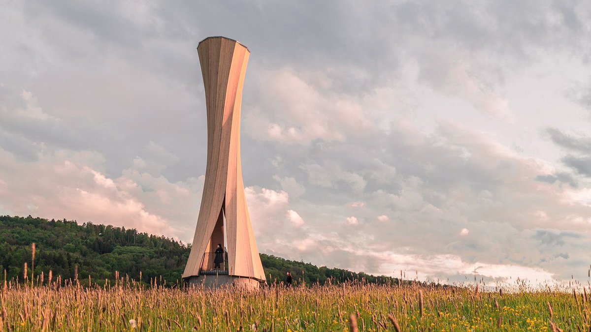 The architects lets this wood tower shape itself! buff.ly/2TG7MS6  #Business #Green #Innovation