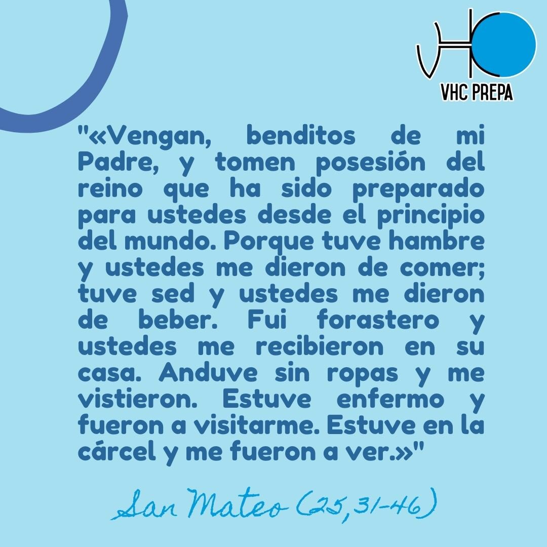 VHCPreparatoria's tweet photo. Hagamos de nuestra vida una entrega, un servicio, un compromiso por este proyecto que nos invita Jesús a seguir... ❤️🥰 https://t.co/tMBUFI7Y5B