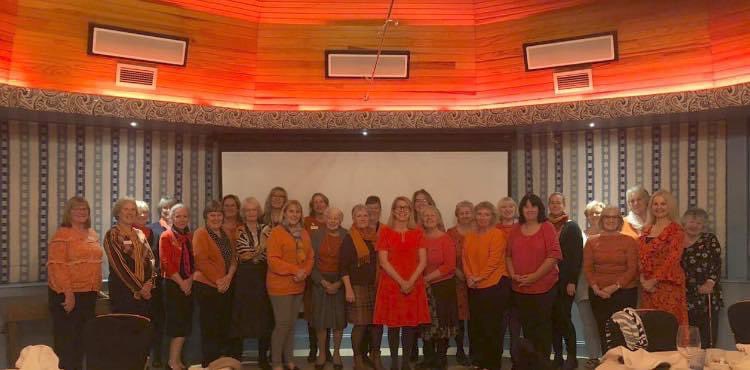 guernseysig's tweet photo. At this evening’s supper meeting we all wore orange to mark the first day of 16 days of activism for the Elimination of Violence Against Women. @SIGBI1 

#Soroptimist #Guernsey #WeStandUpForWomen #16Days #OrangeTheWorld https://t.co/R8oUQpezcN