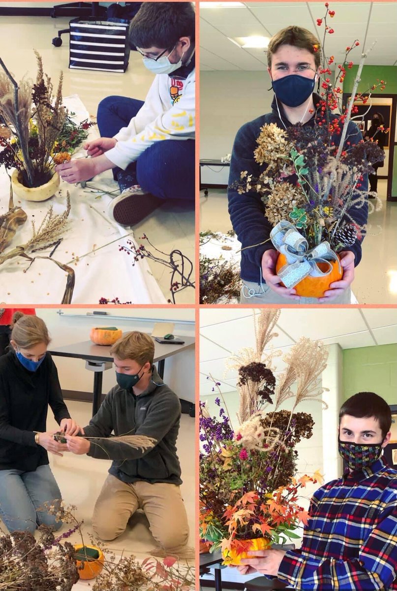 Free-range Thanksgiving dinner centerpieces created with love and creativity 🍁 🦃 ❤️ 🌻WPSwestillcan