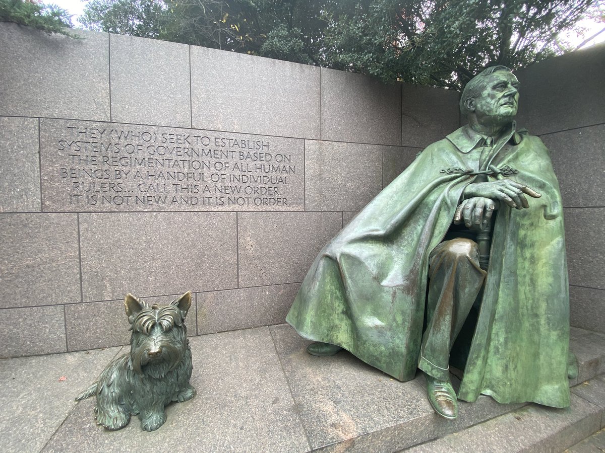 I imagine FDR would be pleased with the progress in our union, but disappointed by our division & dysfunction. I bet he’d be angered by the rise of “America First” & the far-right nationalism the Allies defeated in Europe & Japan, & he beat here at home.  https://www.britannica.com/biography/Charles-Lindbergh/Germany-and-the-America-First-movement