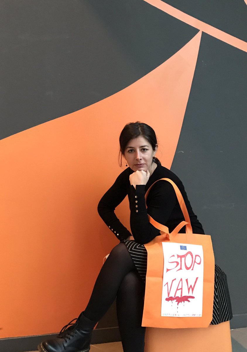Napolivana's tweet photo. A society is which half of the population is at risk of suffering #GenderBasedViolence is not a real democracy. Women rights are human rights. Stop #VAW now! #25November #againstVaW @CoE_endVAW https://t.co/IqWZpeNOAh