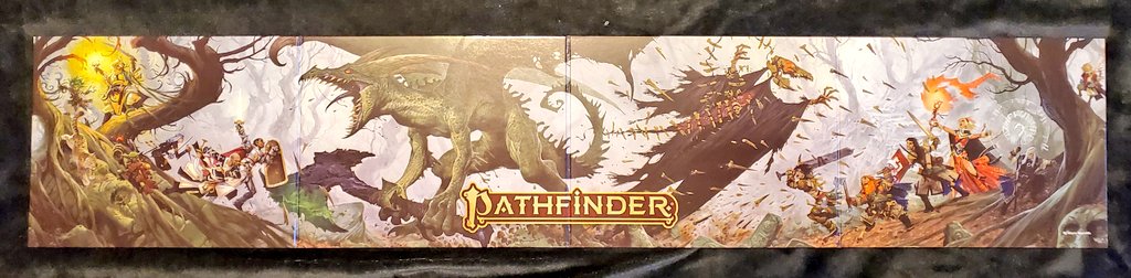 TheMadMadigan's tweet photo. Oh yea, the adventure begins. #gamemaster #pathfinder2e #irongods
#learningthroughplay #fantasy #RPG #corerulebook #GMscreen https://t.co/PyP4p25zel