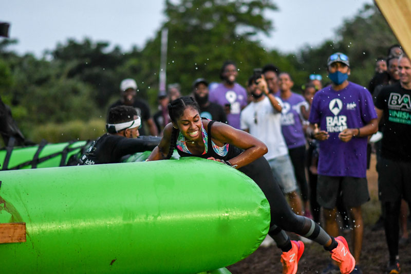 So we're back for the Open Wave, Team Suga With A Pinch of Salt! Open Wave is a 6k team race with obstacles and carries, with the option to do 20 burpees each if you cannot get through with an obstacle. The 4 person teams can have any make up ours was 3 ladies and a Dibby Salt