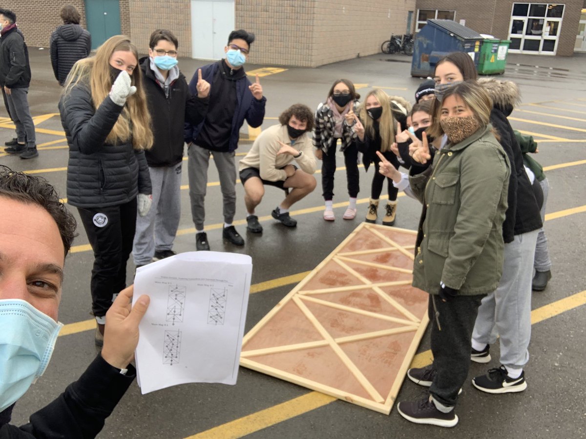 JeffDeProsperis's tweet photo. First #GroupDynamicExercise (Map Maze) with my #RecFitLead class @SJCEagles — half the class vs. half the class — here’s the #Champs (team I coached!) — thanks @drumjokes93 for sharing the #Catholicity part with us! https://t.co/dRor1JrAl8