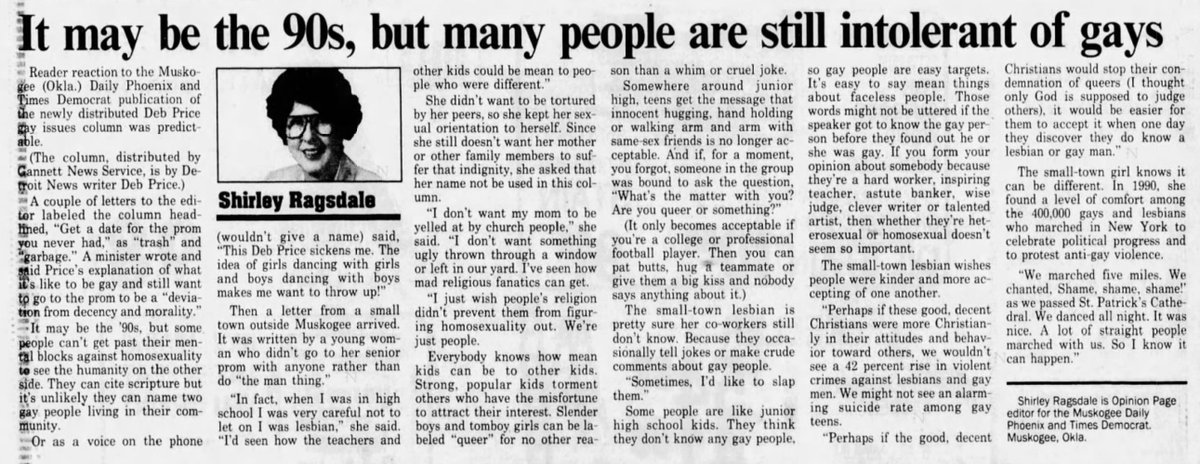 It's hard to overestimate how significant this was. This was long before the Internet gave Americans a window into any topic or community they wanted. Most people got a huge share of their information about the world from the local daily and local TV news.