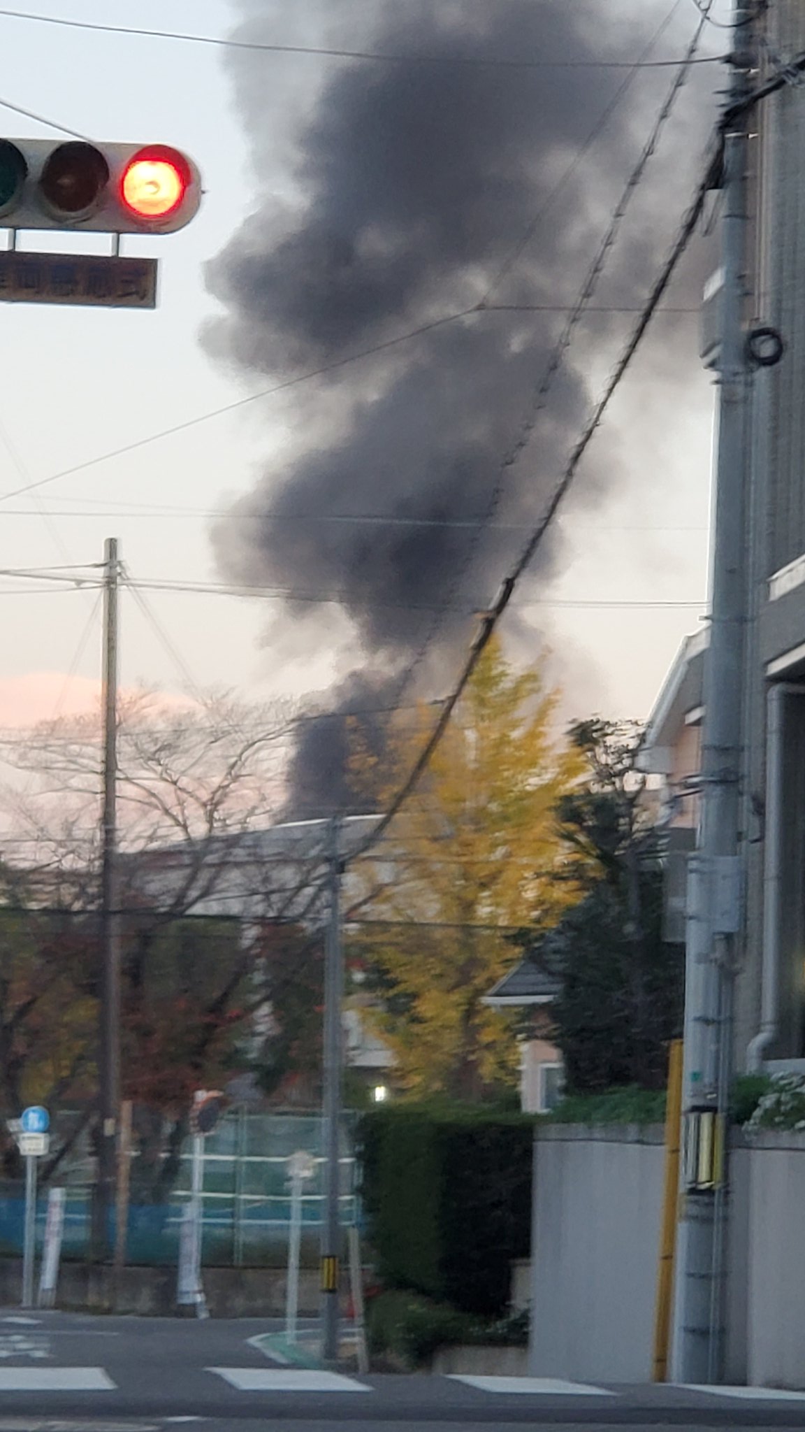 しんや 東岡崎の近くで火事だ