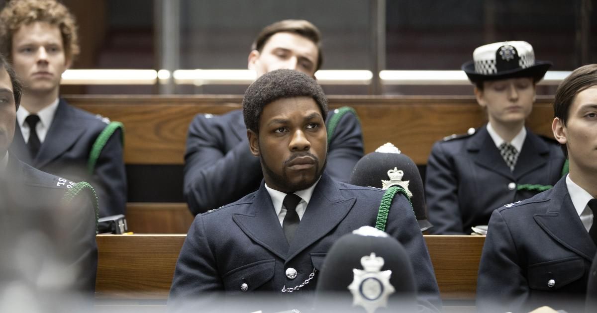 Steve McQueen’s third #SmallAxe film #RedWhiteAndBlue stars <a href="/JohnBoyega/">Book Reader</a> as hopeful police trailblazer <a href="/LeroyLogan999/">Leroy Logan MBE</a> – trying to build bridges from swamp to distant shore, writes <a href="/GaryYounge/">Gary Younge</a>  ☞ buff.ly/3nTOnKk