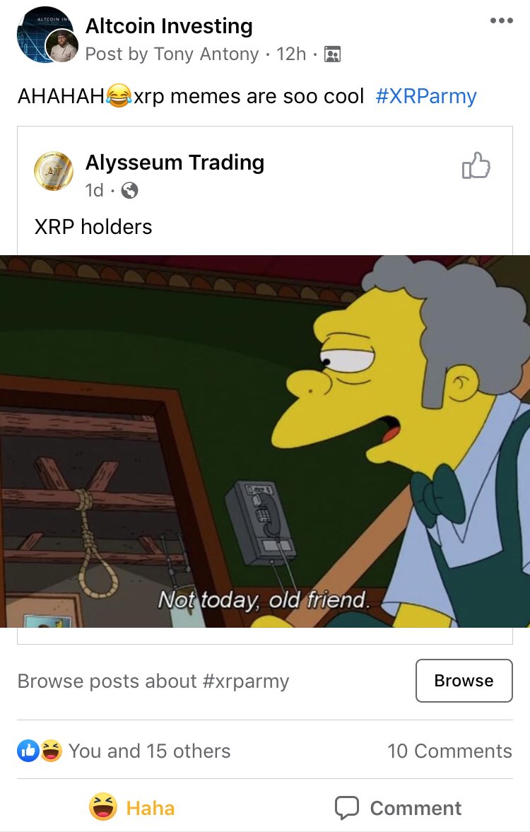 🤣🤣🤣 $XRP #XRParmy #Ripple