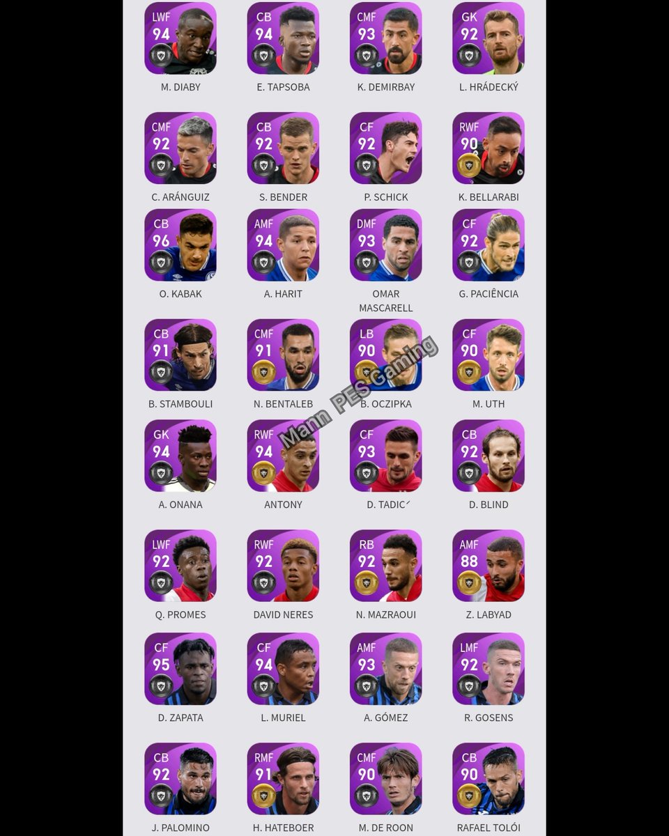 MannPESGaming's tweet photo. Upcoming Club Selection on Monday🔥🔥🥅🔝
Max Ratings🔥🔥
Which one's your favorite?🥅
Follow me @MannPESGaming 😉
 #pes2021mobile #PES2020 #PesMobile #pes #eFootballPES2021 #eFootballPES2021mobile #eFootballPES2022 #konami #PES2020 #pes21 #eFootballPES #efootball #football https://t.co/oP8HfvTjFc