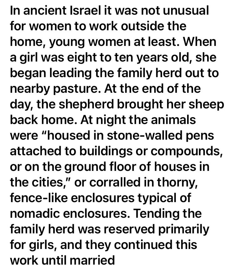 Cultural and biblical reality is that most shepherds were young girls and unmarried women then, and still are, as many girls and women across the land descendants of Abraham came to resides at continue to pastor their family sheep