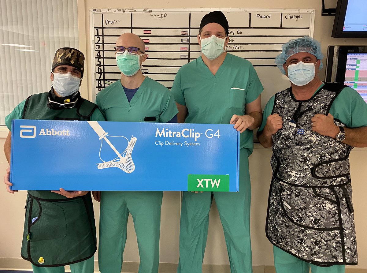JorgeFuentesMD's tweet photo. First Mitral Clip at Mount Sinai Miami Beach in the books! Special thanks to the Abbott staff (new and old) for all the support and guidance! https://t.co/9SK0DkGYlc