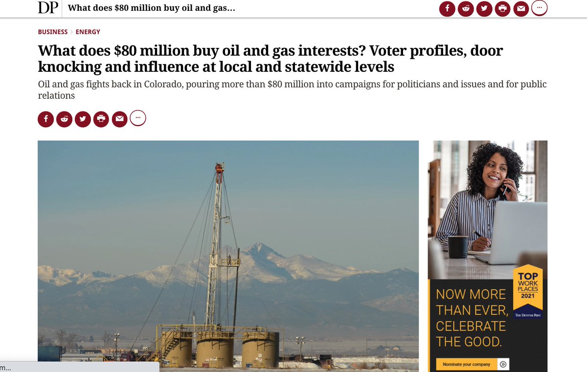 The Denver Post, Colorado’s biggest and most prestigious paper, did an expose on the group, which, it turns out, was funded by the states’ two largest energy concerns, Anadarko Petroleum and Noble Energy, to the tune of millions of bucks.