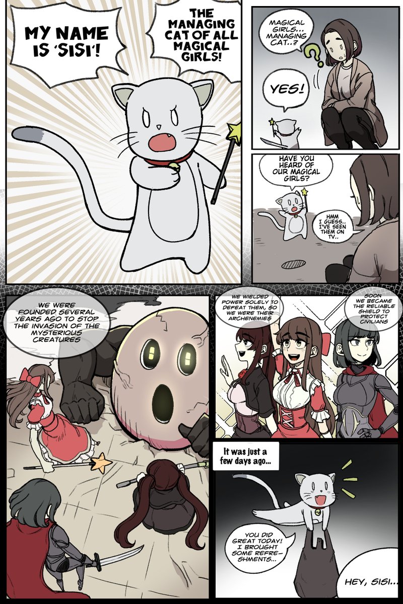 Magical Nuna 1
Translated by winterblue

I got a translated version of manwha that I draw last time!
I got an idea from Korean internet meme, but you guys can enjoy too if you don't know that meme. Enjoy! 