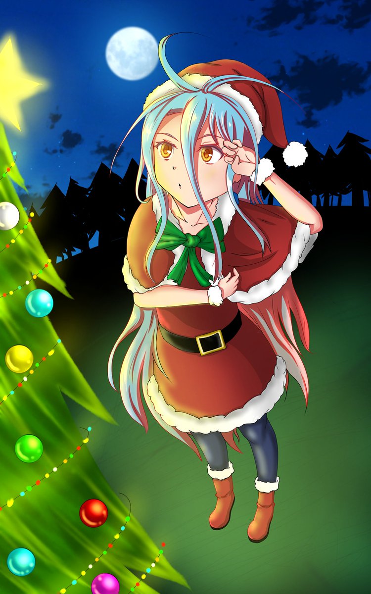 Saito_644's tweet photo. Nisiquiera a terminado noviembre pero no importa , no hice dibujo de Halloween pero uno de navidad si , aquí una Shiro navideña : )

#nogamenolife #fanart #AnimeArt #animefanart https://t.co/AFRfbkLNcs