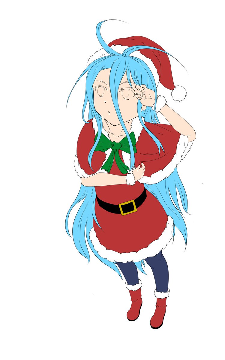 Saito_644's tweet photo. Nisiquiera a terminado noviembre pero no importa , no hice dibujo de Halloween pero uno de navidad si , aquí una Shiro navideña : )

#nogamenolife #fanart #AnimeArt #animefanart https://t.co/AFRfbkLNcs