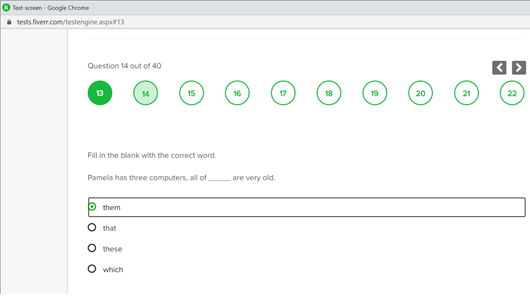 erikcbolsen's tweet photo. @fiverr so....your English test has a typo (run-on sentence) in it. Question 14 of 40... https://t.co/OYdHgsZOp8