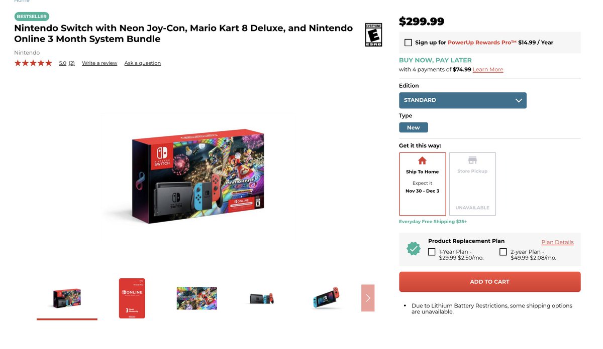 black friday online nintendo switch