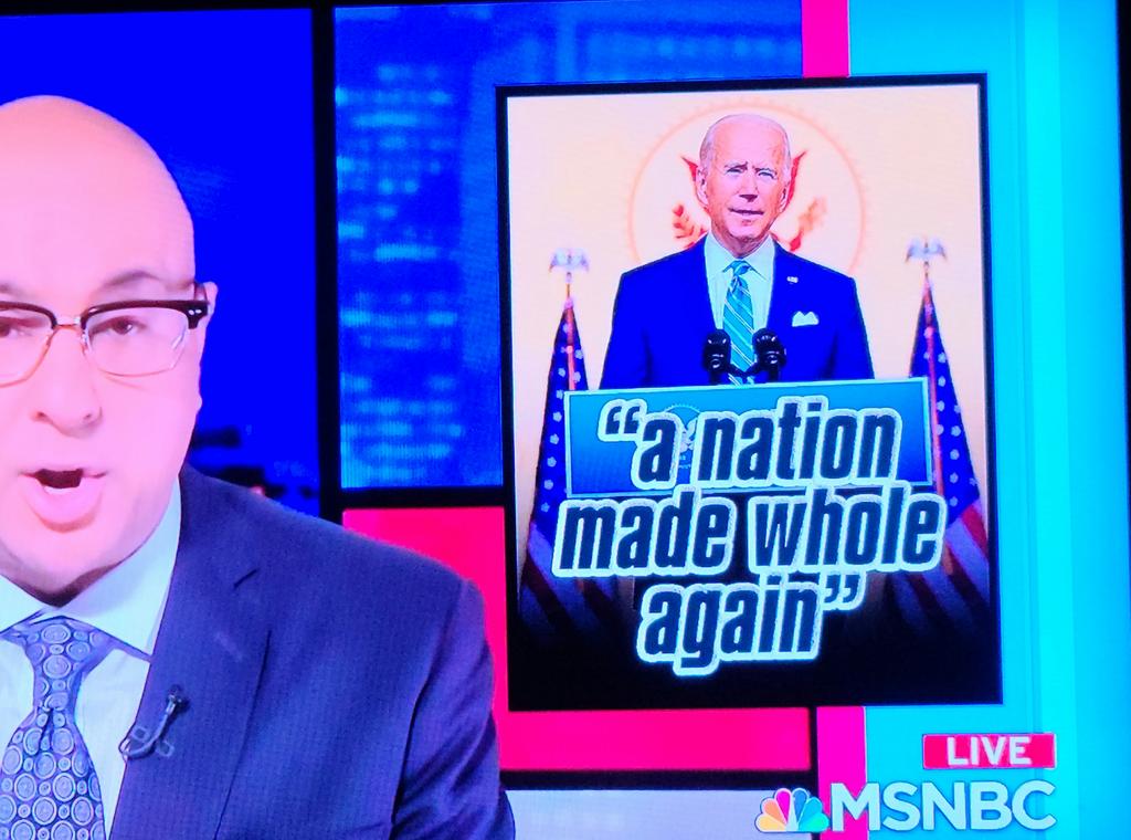 CraigCunningham's tweet image. Why would #MSNBC use a thumbnail of President-Elect Biden with big red devil ears?

@AliVelshi 
@maddow