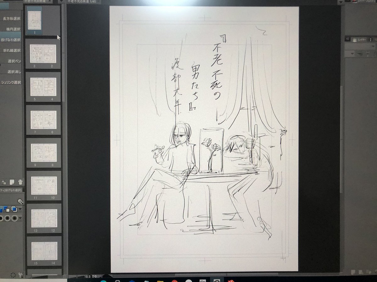 これから作画に入ります?
年末締め切り元旦に公開できたらいいな〜 