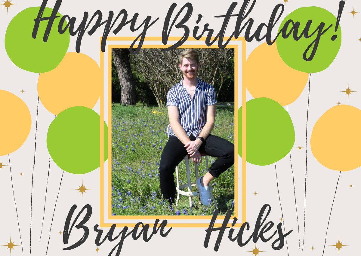 Happy birthday Bryan Hicks I hope you had a great day.
Ducky love, MALTO