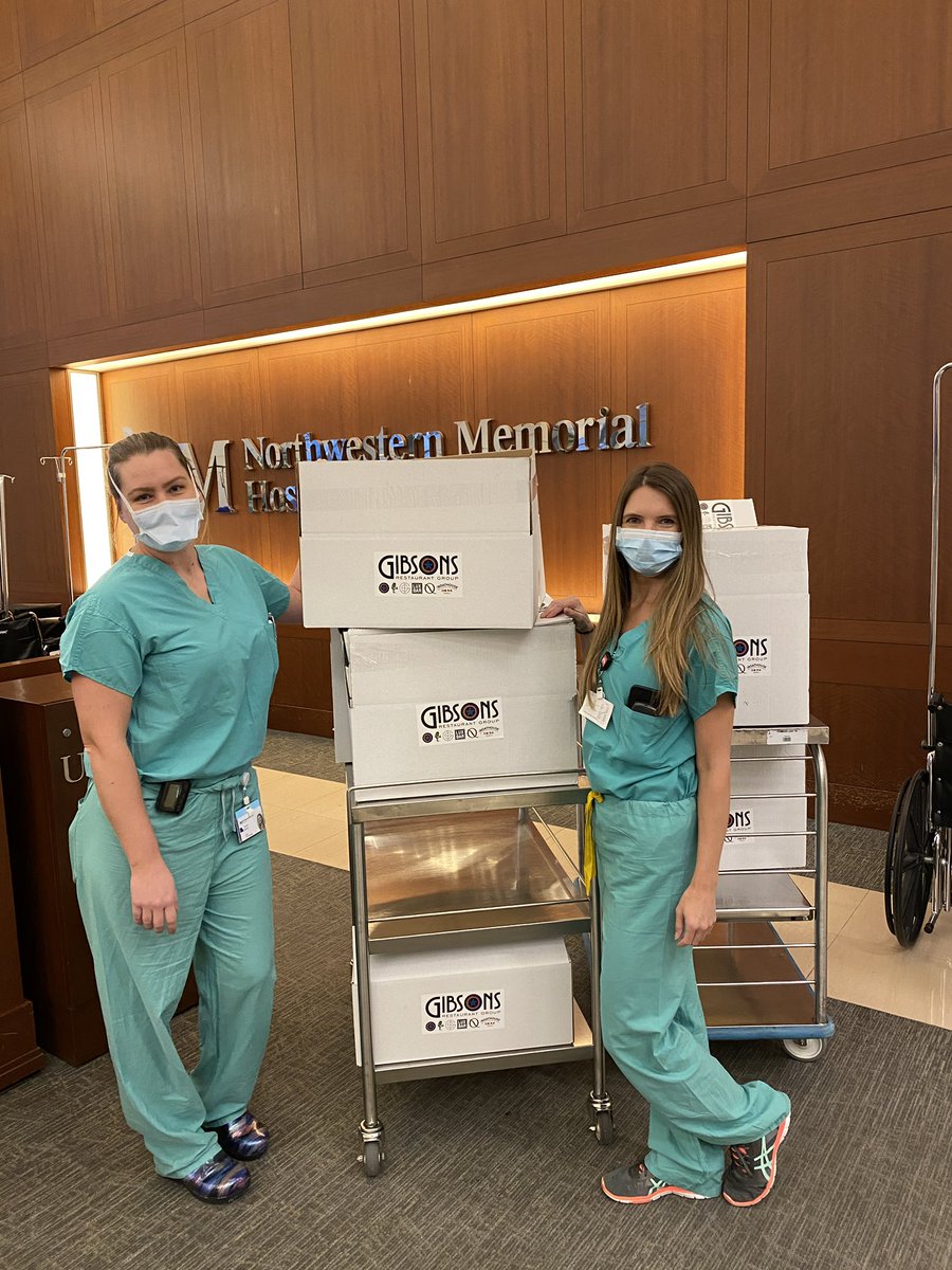 Thank you <a href="/GibsonsItalia/">Gibsons Italia</a> and Blake I. for delivering some exceptional food to <a href="/LurieChildrens/">Lurie Children's</a> and <a href="/NorthwesternMed/">Northwestern Medicine</a> Keith Relief will continue to feed our first responders and spread some holiday cheer!
