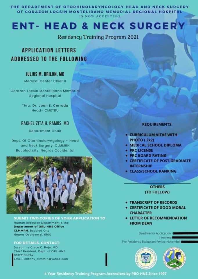 Shugipie_MD's tweet photo. At CLMMRH ENT, we have these records: 
💚 100% passing rate in the diplomate board exams for ENT 
💚 award-winning research papers
💚 24 years of ENT-HNS training excellence
💚 ISO-certified training program &amp; training hospital
#ENTHNS #ORLHNS https://t.co/zJ9yTp7qih