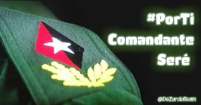 SoniaSe86's tweet photo. #PorTiComandanteSeré Patria o Muerte Venceremos @DeZurdaTeam https://t.co/ZJLs2qoUA7