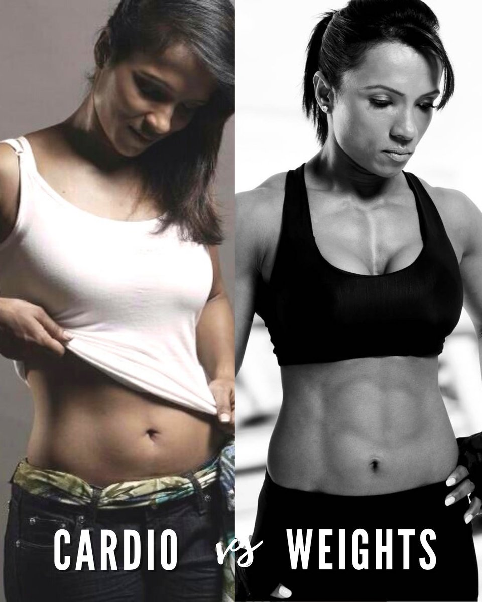 karunapwaghmare's tweet photo. What difference can you see in these two pictures???
This is the difference between cardio and weights.
Read more: https://t.co/6a8WmqsNBY
#cardiovsweights #cardiovsweighttraining #karunawaghmare https://t.co/w4ELYre1F9