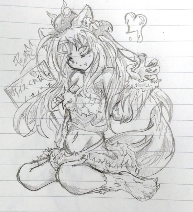 落書き('ω`) 