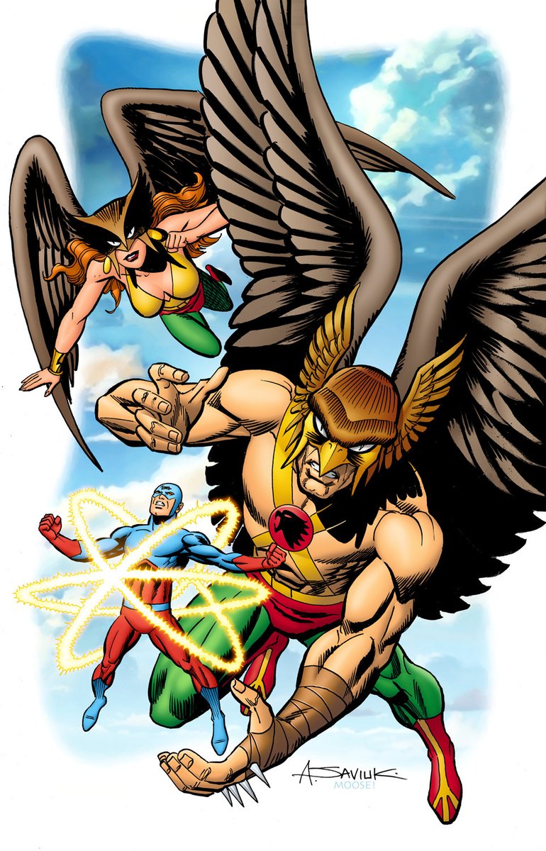 Gavião Negro, Mulher-Gavião e Átomo no traço de Alex Saviuk!
#hq #gaviaonegro #mulhergaviao #superherois #atomo #ligadajustiça #dc #quadrinhos #superhero #hawkwoman #theatom #nerd #alexsaviuk #hawkman #hawkgirl #atom #justiceleague #dccomics #superheroes #geek #hqs #elektron https://t.co/yL5jHdTzEg