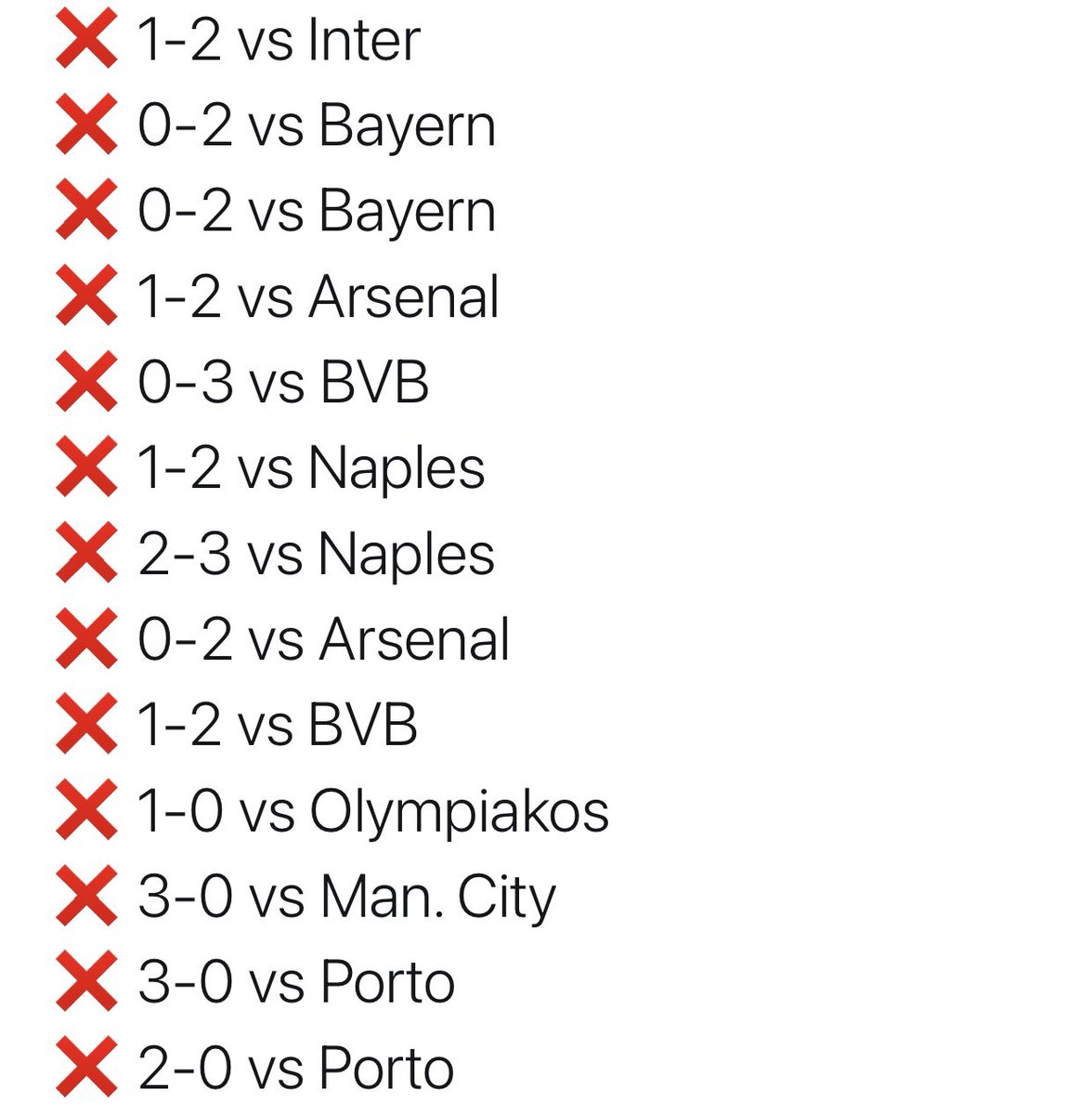 ⭕️Ⓜ️ 29 buts encaissés en 13 matchs ⭕️Ⓜ️ 0 match gagné ⭕️Ⓜ️ 0 point de pris...Rien n’est impossible pour cette équipe...⭕️Ⓜ️ à jamais les premiers #OMFCP