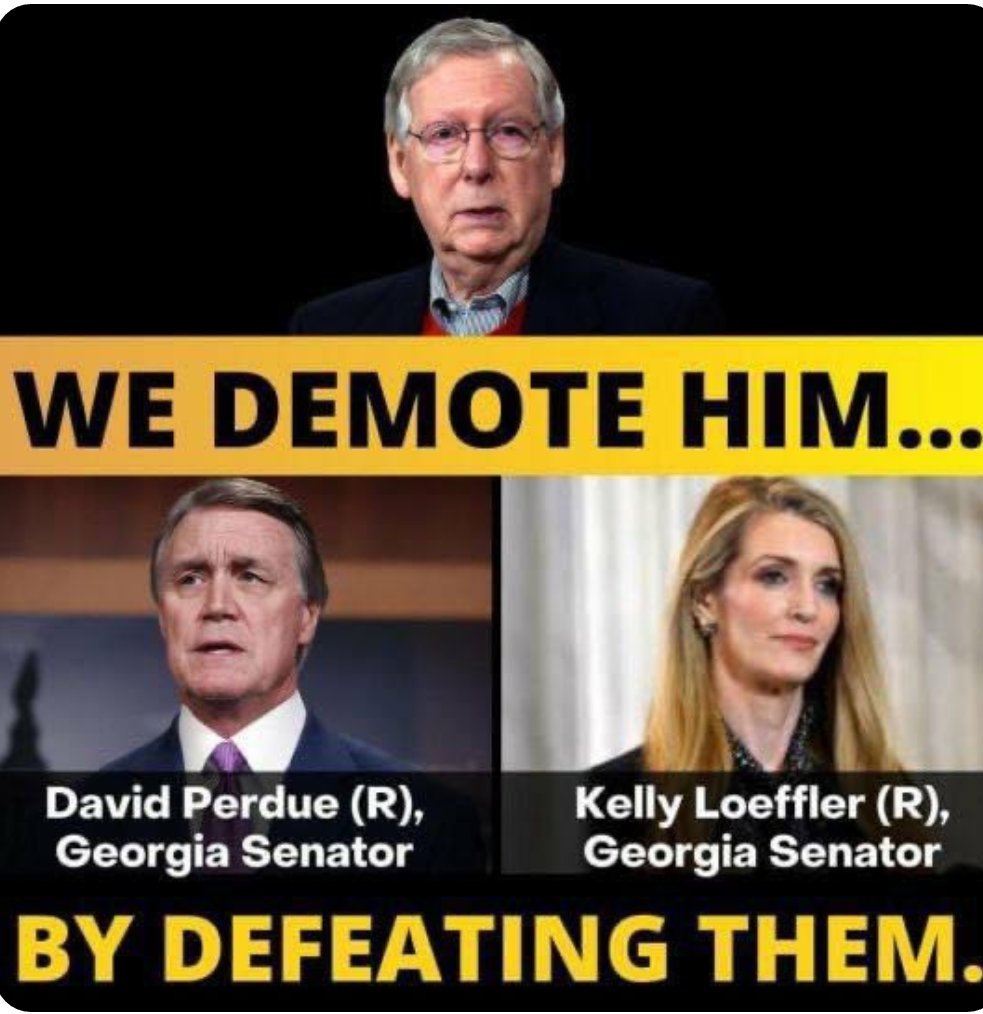 MustangPrecious's tweet photo. @KLoeffler @ReverendWarnock #Georgia #ReadyToWork4GA 
Vote for @ossoff Jon Ossoff 
Vote for @ReverendWarnock 
KICK OUT #LootingLoeffler AND #CowardPerdue FLIP THE SENATE BLUE 
#ProtectOurCare #SaveTheSenate https://t.co/qqeJXG9Oa6