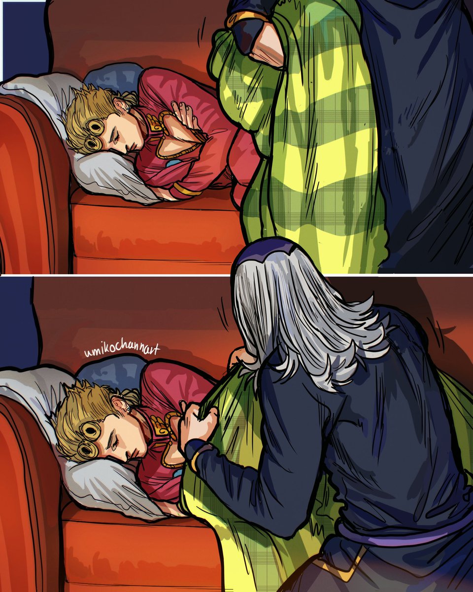 umikochannart's tweet photo. Guys, don’t be mean, he is just shy 😔 (1/2) #jojosbizarreadventure https://t.co/RwyL4Dwe9r