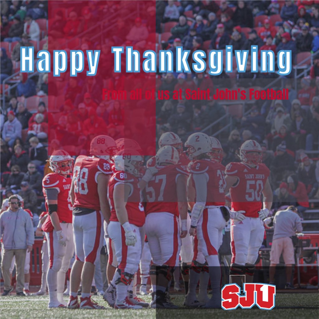 JrBundu's tweet photo. Thank you coach  @SJUFBCoachDumo ! Happy thanksgiving to you and your coaching staff as well! https://t.co/cdn4fzt9Me