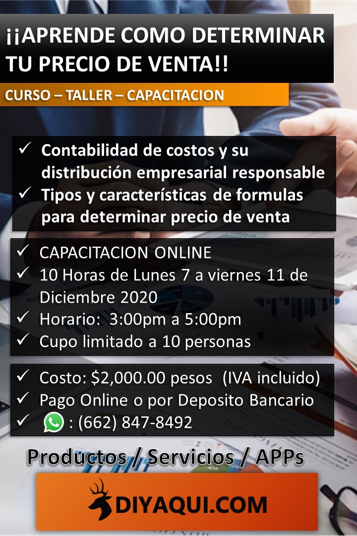 diyaqui's tweet photo. ¡¡Como determinar el precio de venta que te conviene!! toma el curso!!! Aplica para cualquier parte del mundo. Totalmente Online #preciodeventa #curso https://t.co/Ze66aLVNEQ