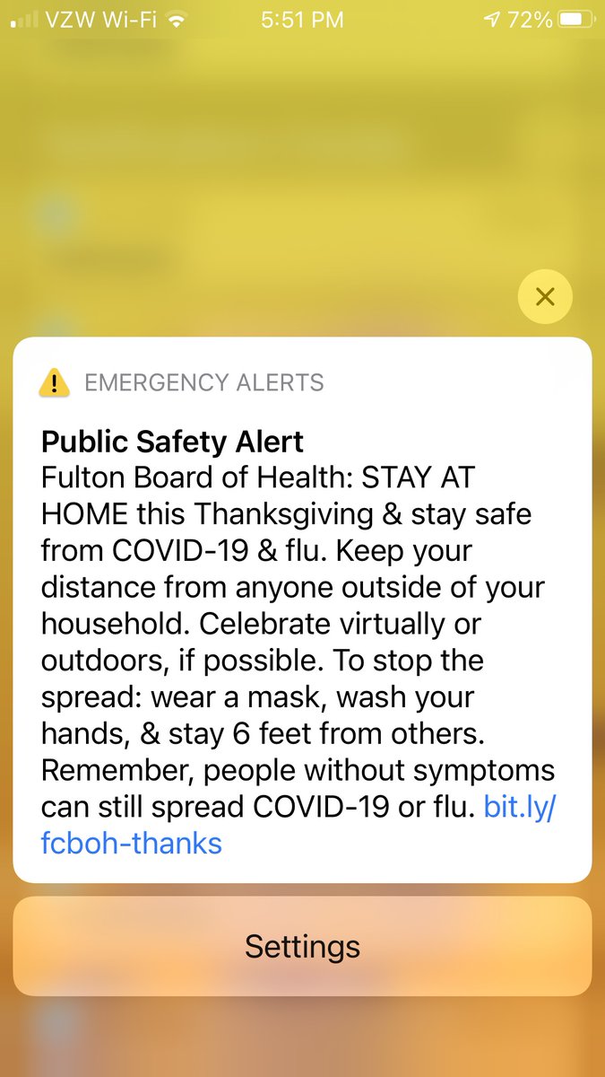 H_Zakula_Moore's tweet photo. I received this emergency alert. I will be staying home and am doing my part to slow the virus. https://t.co/lKPqo5eCge